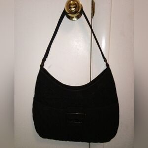 Vera Bradley quilted black shoulder bag